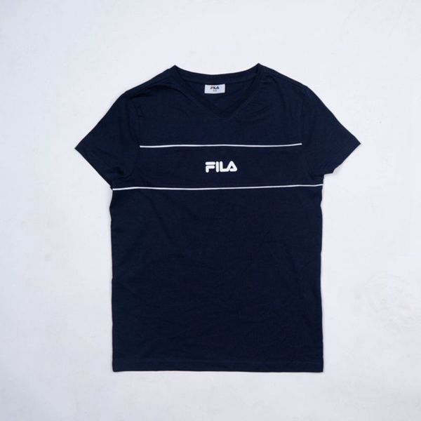 Fila Donovan Boy's T-Shirts - Navy,NZ 657-67985